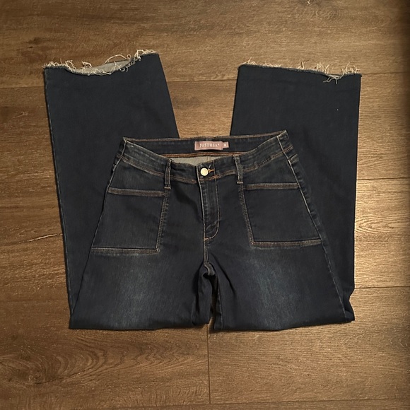 Just USA Dark Blue Wide Leg Jeans - Picture 6 of 6